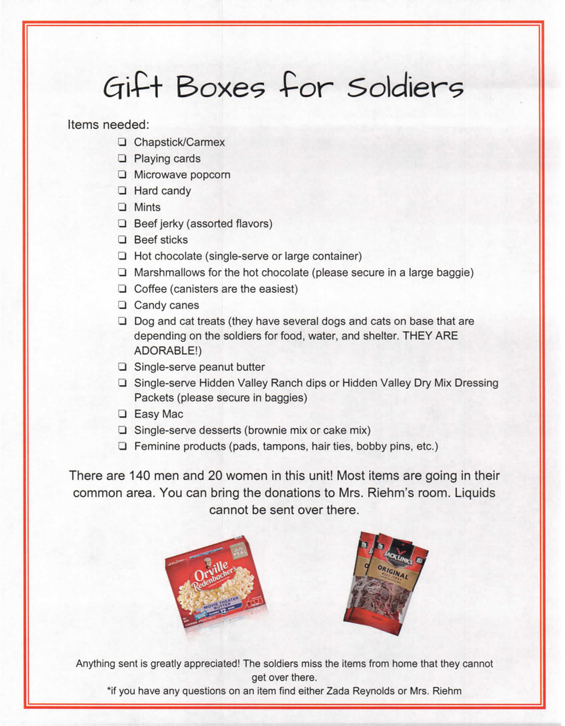 Soldier Gift Boxes